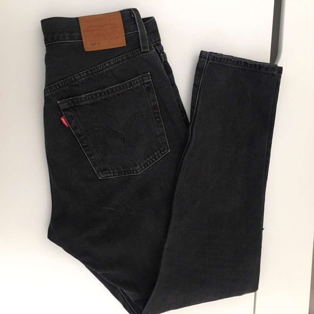 Levi Strauss Premium 501 S Jeans Black Stick